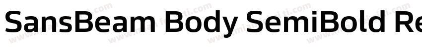 SansBeam Body SemiBold Regula字体转换